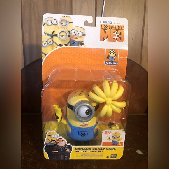 Despicable Me 3 Banana Crazy Carl Deluxe Action Figure. NWB - Picture 1 of 4